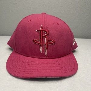 Houston Rockets Hat Cap Snap Back Pink NBA Basketball New Era Men’s